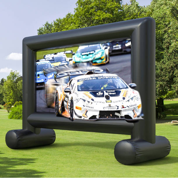 Kulamoon White Portable Inflatable Projector Screen & Reviews Wayfair